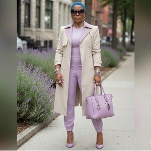 UZZI Vintage Lady's Belted Trench Coat (LIKE NEW)